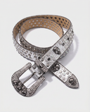 SKULL GEM BELT - SILVER